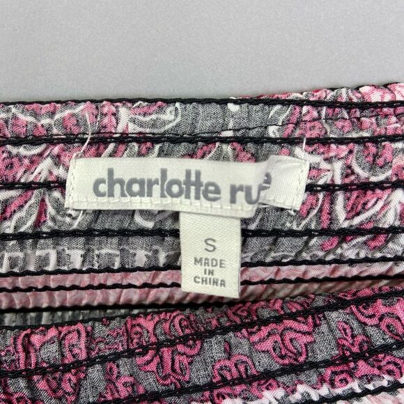 Charlotte Russe Off Shoulder Ruffle Boho Chic Summer Dress Size Small - Picture 6 of 9